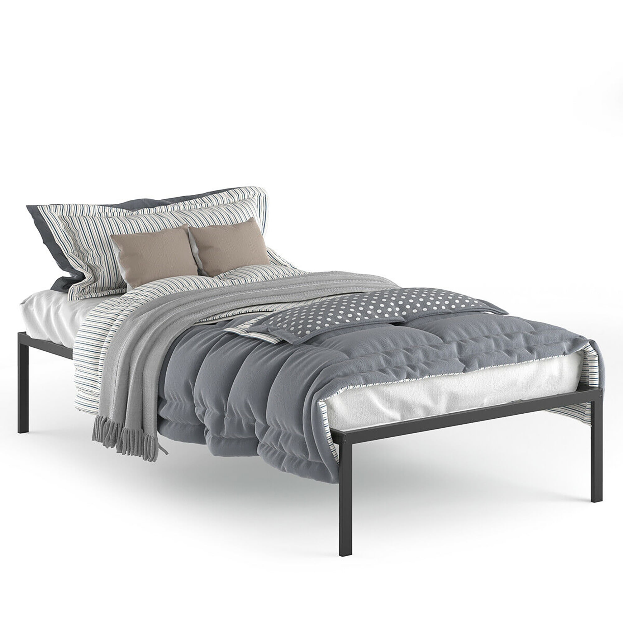 Adjustable Bed Frame, Mainstays 7 Adjustable Bed Frame Black Steel