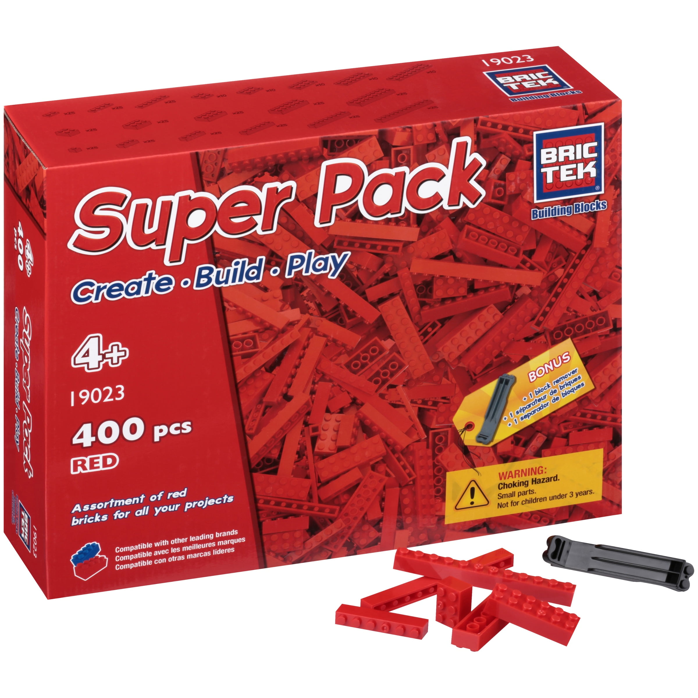 BRICTEK 1,000-Pc Super Pack Building Bricks Set Compatible with Other Leading Brands.