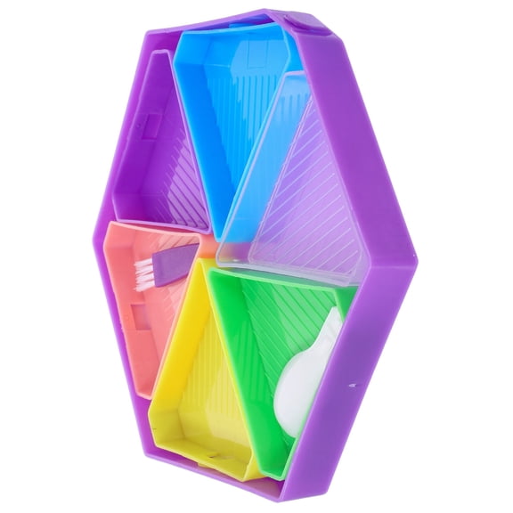 HONMEET Multi-Color Plastic Organizer Trays for Art Supplies, Paints, Craft Storage, Lightweight and