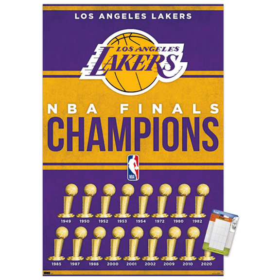 NBA Los Angeles Lakers - Champions 23 Wall Poster, 22.375" x 34"