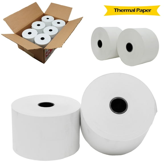 2 5/16" (59mm) WIDTH 356' FT 24 ROLLS IN A CASE THERMAL PAPER 11/16" CORE  - PRTN: 2516356 - BuyRegisterRolls