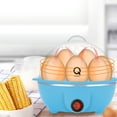 thumbnail image 2 of Aqwzh Rapid Egg Cooker Electric for Hard Boiled, Poached, Scrambled Eggs, Omelets, Steamed Vegetables, Seafood, Dumplings, 7 capacity, with Auto Shut Off Feature, 2 of 7