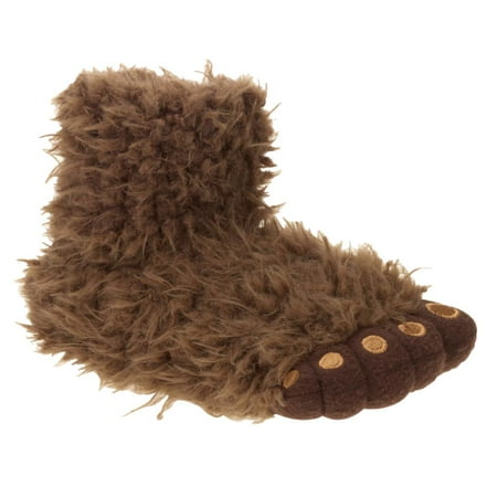 slippers shoes sasquatch foot plush boys brown walmart dialog displays option button additional opens zoom