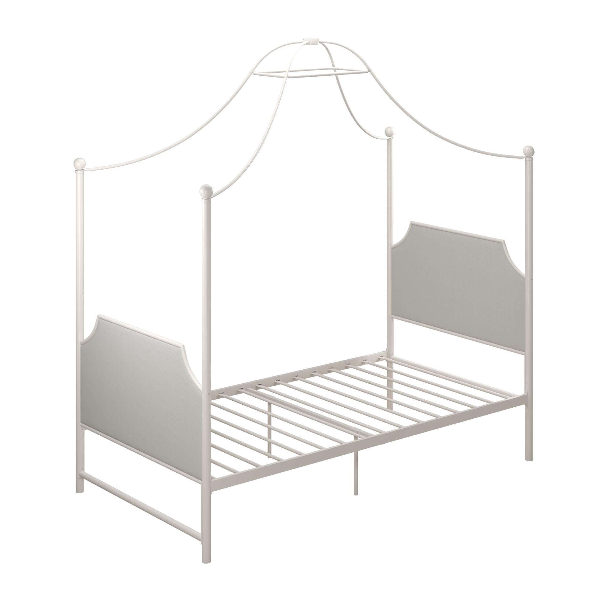 Little Seeds Monarch Hill Clementine Canopy Bed, Twin, Off White
