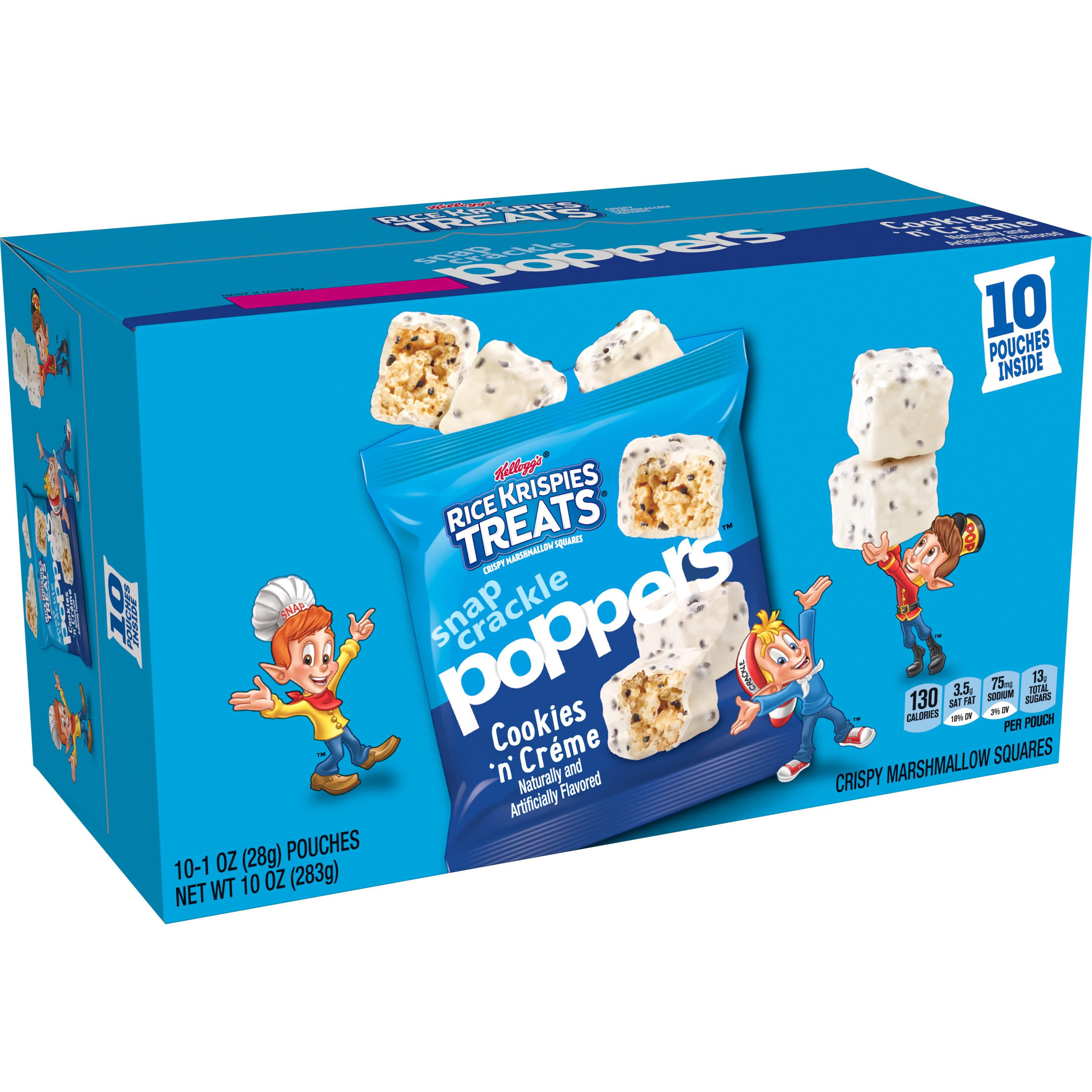 Kellogg's Rice Krispies Treats Snap Crackle Poppers, Crispy Marshmallow