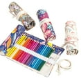 thumbnail image 2 of Canvas Roll Up Pencil Case Pencil Roll Multiuse Roll Up Pencil Case Pen Curtain, 2 of 5