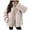 White, variant on larppty Winter Coats for Women Shaggy Fur Jacket Fuzzy Shearling Zip Up Oversized Warm Shacket Outwear (Khaki, M)