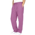 thumbnail image 3 of HOMADLES Boys Linen Pants Elastic Waist Straight Fit Baggy Pants for Boys Drawstring Lightweight School Pants Purple Size 5 Years, 3 of 10