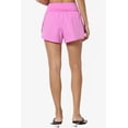 thumbnail image 3 of TheMoogan Women's PLUS High Waist Lightweight Running Shorts Brief Inner Gym Athletic Workout, 3 of 7