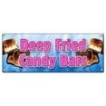 thumbnail image 1 of SignMission B-Deep Fried Candy Bars Deep Fried Candy Bars Banner Sign - Warm Fresh Homemade Fryed Stick Candybars, 1 of 1
