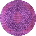 thumbnail image 1 of Ahgly Company Indoor Round Persian Purple Traditional Area Rugs, 4' Round, 1 of 4