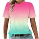 thumbnail image 2 of Fiudx Ropa de Mujer Camiseta Estampada Informal y de Moda para Mujer con Cuello Redondo y Top de Manga Corta, 2 of 4