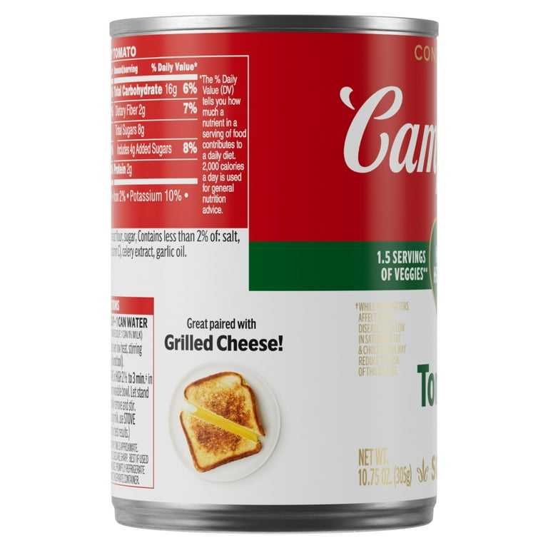 4 pack) Campbell's Condensed Heart Healthy Tomato Soup, 1.5 4 pack) Campbell's Condensed Heart Healthy Tomato Soup, 1.5
