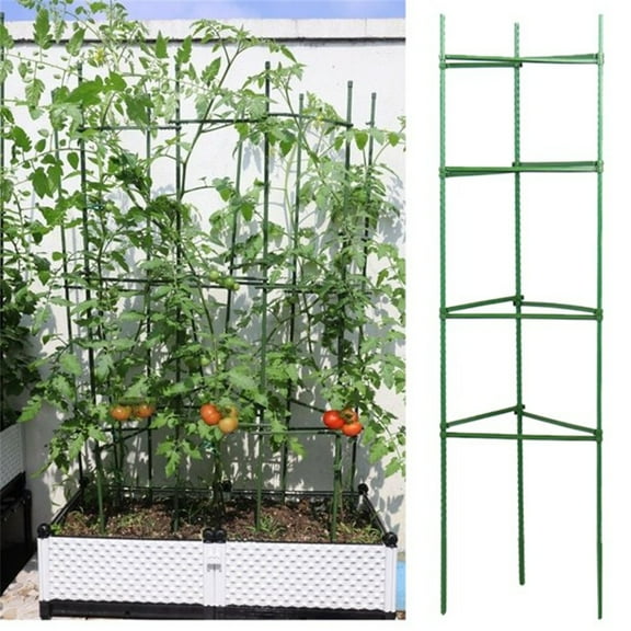 24Pcs Garden Vegetables Stakes For Plant Cage Support Tomato Cage For Vertical Climbing Plants For 11mm Stake