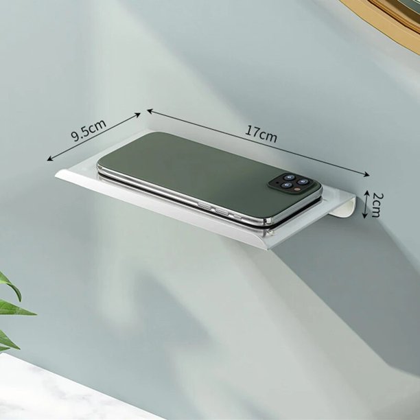 Soporte de papel higiénico de aleación de aluminio, bandeja de hierro, accesorios de baño, cocina, colgante de pared, portarrollos de papel higiénico sin perforaciones, nuevo