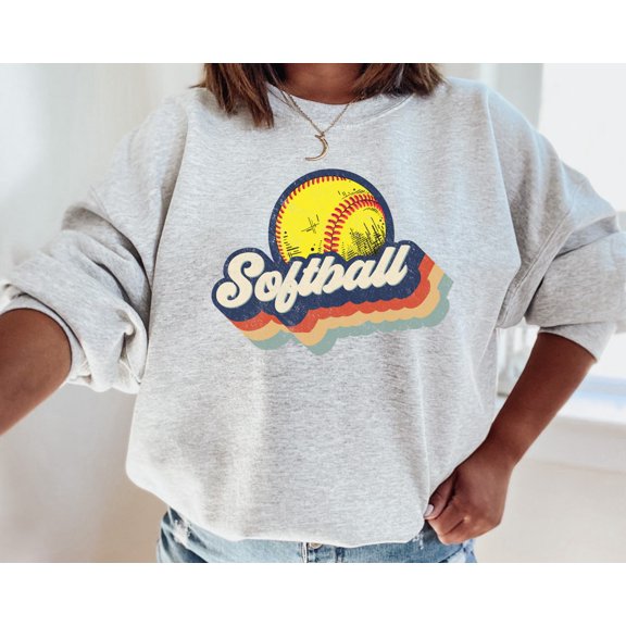 Retro Softball Sweatshirt, Softball Shirt, Softball Crewneck, Softball Shirts, Softball Gift, Cute Softball Shirts, Softball Sweater TSHIRT All Size S-5XL