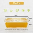 thumbnail image 2 of Stackable Design Glass Meal Prep Containers, 3PCS 1040 Ml Borosilicate Glass Microwave Safe Airtight Seal For Convenient And Healthy Meal Preparation, 2 of 5