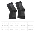 thumbnail image 2 of Workhe 1 Pair Compression Ankle Supports Nylon Compression Open Toe Socks Leg Calf Ankle Sleeve Brace, S/M, 2 of 9