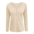 thumbnail image 5 of ManxiVoo Contemporary Women's Soft Knit Long Sleeve Top with Comfortable Slim Fit and Versatile V Neck Design for Daily Casual Wear and Office Outfits XL Size Beige, 5 of 5