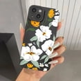 thumbnail image 4 of Funda de silicona con diseño floral de lujo para iPhone 16, 15, 14 Plus, 13 Pro Max, 12, 11, X, XS, XR, 7, 8, 16 Plus, SE, funda suave a prueba de golpes, 4 of 5