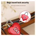 thumbnail image 2 of Aluminum Alloy 3 Digit Combination Password Luggage Code Lock Couple Love Lock Mini Suitcase, 2 of 5