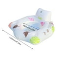 thumbnail image 3 of Yucurem U-shaped Inflatable Pool Float, Pool Lounger with 2 Cup Holders, Floating Pool Chair for Adults, 3 of 10