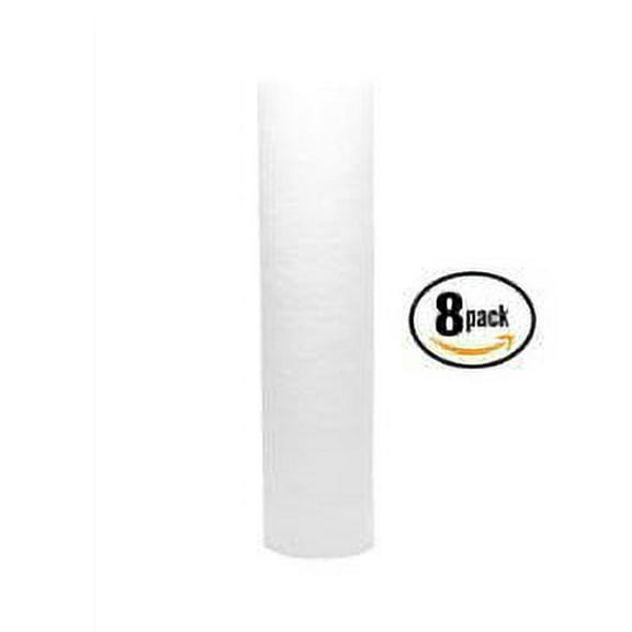 8-Pack Replacement PurePro G-107MR Polypropylene Sediment Filter - Universal 10-inch 5-Micron Cartridge for PurePro G-Series 7 Stage RO System by CFS