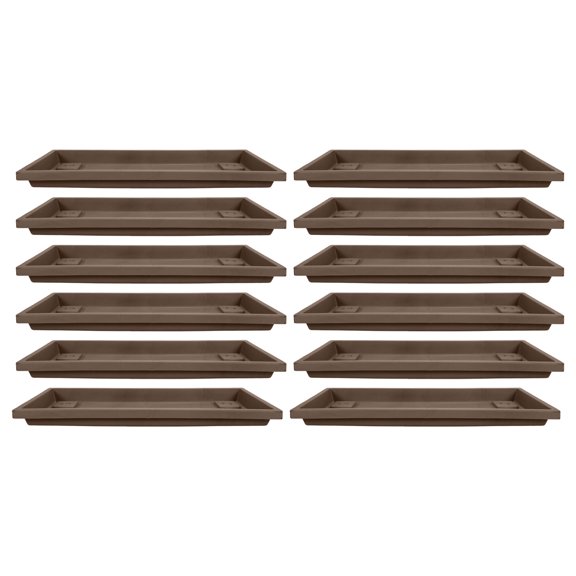 HC Companies Farmhouse Venetian 18" Rectangular Flower Saucer (12 Pack)