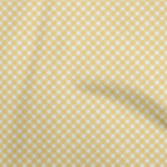 oneOone Velvet Yellow Fabric Gingham Check Fabric For Sewing Printed Craft Fabric By The Yard 58 Inch Wide