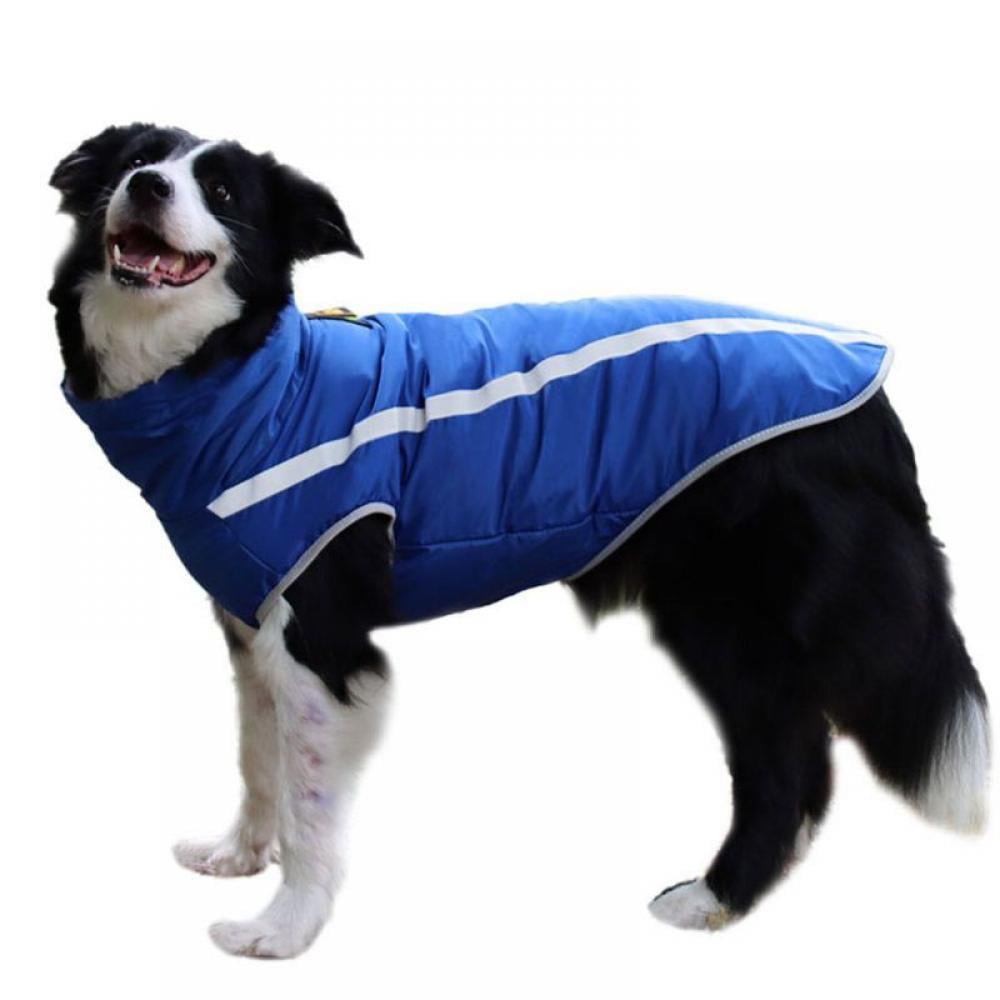 Petneces Dog Jumper Large Dog Sweaters Pet Winter Clothes L, Deep Blue