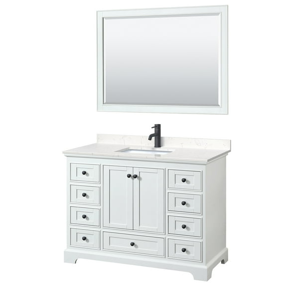 Wyndham Collection Wcs202048s-Vca-M46 Deborah 48" Free Standing Single Basin Vanity Set -