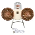 thumbnail image 2 of Ventiladores de pulverización portátiles bonitos ventiladores de doble cabeza multiusos de 3 velocidades de viento PC para exteriores para escritorio para estudiantes ANGGREK Otros, 2 of 8