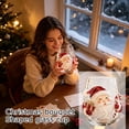 thumbnail image 4 of Christmas Wine Glasses Crystal Embellished Glass Cups Hand Decorated Drinking Cups Snowflake Art Glass Holiday Home Table Decor, 4 of 6