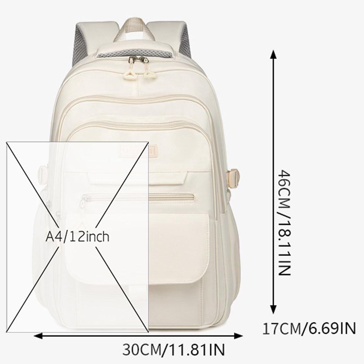Cute Aesthetic Backpack Daypack for All Age Large Capacity Bags College Backpack Laptop Lightweight Bookbag Casual Travel Daypacks