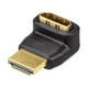thumbnail image 2 of Adaptador HDMI SatelliteSale Macho a hembra 4K HDR PVC Negro 270 grados, 2 of 7