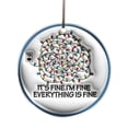 thumbnail image 2 of Jienlioq Christmas Decorations Ornaments Personalized Circular and Interesting Tree Friendship, 2 of 6