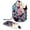Multicolor 2, variant on PhooArto Travel Cosmetic Bags Barrel Makeup Bag, Multifunctional Toiletry Bucket Bags Round Organizer Storage Pocket, Palm Leaves Pineapple Pattern