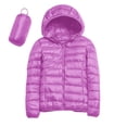 thumbnail image 6 of XXWXYD Girls Lightweight Packable Hooded Puffer Coat - Winter Warm Down Jacket Windproof Zip Up Outerwear with Pockets, ChristmasGift for Kids, 6 of 6