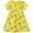 Yellow flowers, variant on 2-7T Kids Girls Summer Yellow Flowers Casual Dresses Cotton Short Sleeve Crew Neck Dress for Toddler