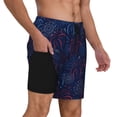 thumbnail image 2 of Fotbe Firework Traje de Baño para Hombre – Shorts de Natación de Secado Rápido con Forro y Bolsillos-3X-Large, 2 of 6