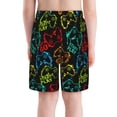 thumbnail image 3 of Cauagu Play Game Start Print Swim Trunks for Men,Youth Boys Swim Shorts Compression Liner Beach Shorts Boys' Swimming Shorts 7-20 Years Bathing Suit-Medium, 3 of 7
