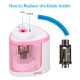 thumbnail image 5 of Electric Pencil Sharpener, Auto & Safety Features Electric Pencil Sharpener, Heavy Duty Helical Blade Electric Pencil Sharpener, 2AA Battery Powered (Battery not included), 5 of 5