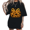 Black, variant on UNISHE Halloween Pumpkin Bow Pen Drawn Graphic Tee for Women Short Sleeve Crewneck Casual Holiday Top