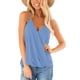 thumbnail image 1 of Camisola con cuello en V envolvente para mujer, camiseta sin mangas elegante de Color liso con tirantes finos para oficina, 1 of 5
