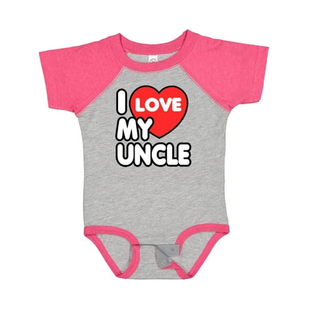 

Inktastic I Love My Uncle Gift Baby Boy or Baby Girl Bodysuit