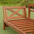 thumbnail image 6 of Westlake Outdoor Convertible Sofa Daybed, Natural Brown/Brick, 6 of 8