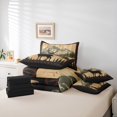thumbnail image 6 of Homewish Teens Adults Animal Deer Twin Bedding Sets 7-Piece,Woodland Wildlife Bedding Comforter Set Microfiber,Retro Vintage Aesthetic Breathable Sheet Sets,Ultra Soft Home Decor,Reversible, 6 of 8