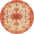 thumbnail image 1 of Ahgly Company Indoor Round Medallion Orange Traditional Area Rugs, 4' Round, 1 of 1