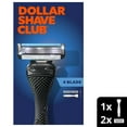 thumbnail image 3 of Dollar Shave Club Men's Razor 4-Blade Razor Starter Set 1 handle, 2x 4-blade razor blade refills, 3 of 8