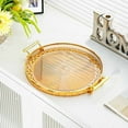 thumbnail image 5 of Ckraxd High Color Plastic Serving Tray, Multifunctional Cup Storage Platter for Tea, Snacks, and Fruits, Durable Design for Home Decor, 31.5x27cm, 5 of 6